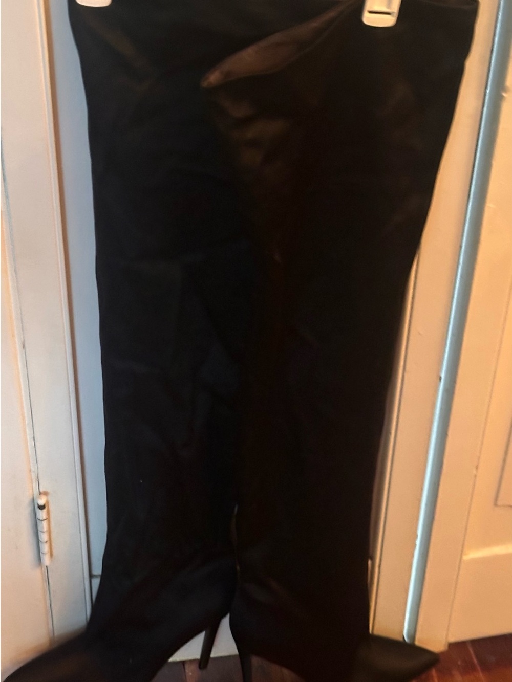 Women's Over-the-Knee Stiletto Boots - Black